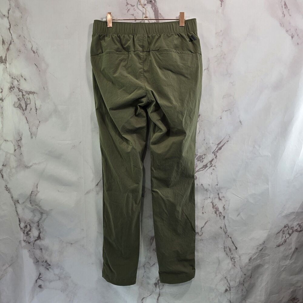 ADIDAS Pants Mens Small Green Ripstop Golf Straight Adjustable Leg Chino